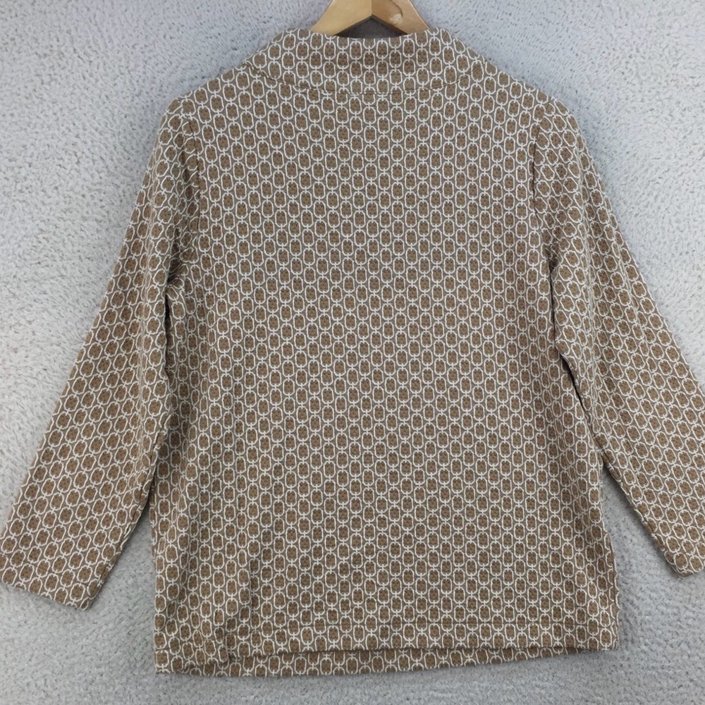 NWOT Ann Taylor XS Luxury Knit Retro Chain Link Lightweight Mockneck Sweater Top - Picture 4 of 7